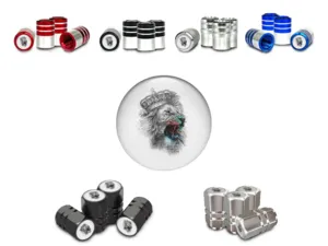 Rim Valve Stem Caps for SUVs Customizable
